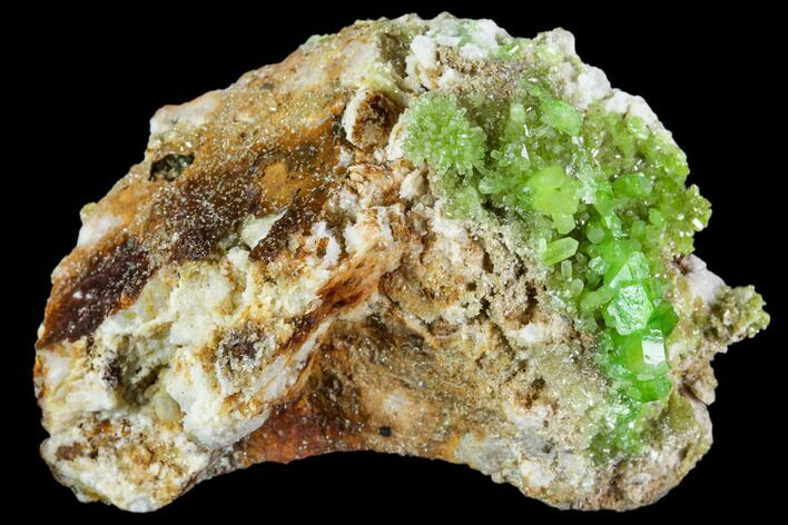 Vibrant Green Pyromorphite Crystal Cluster - China #112204